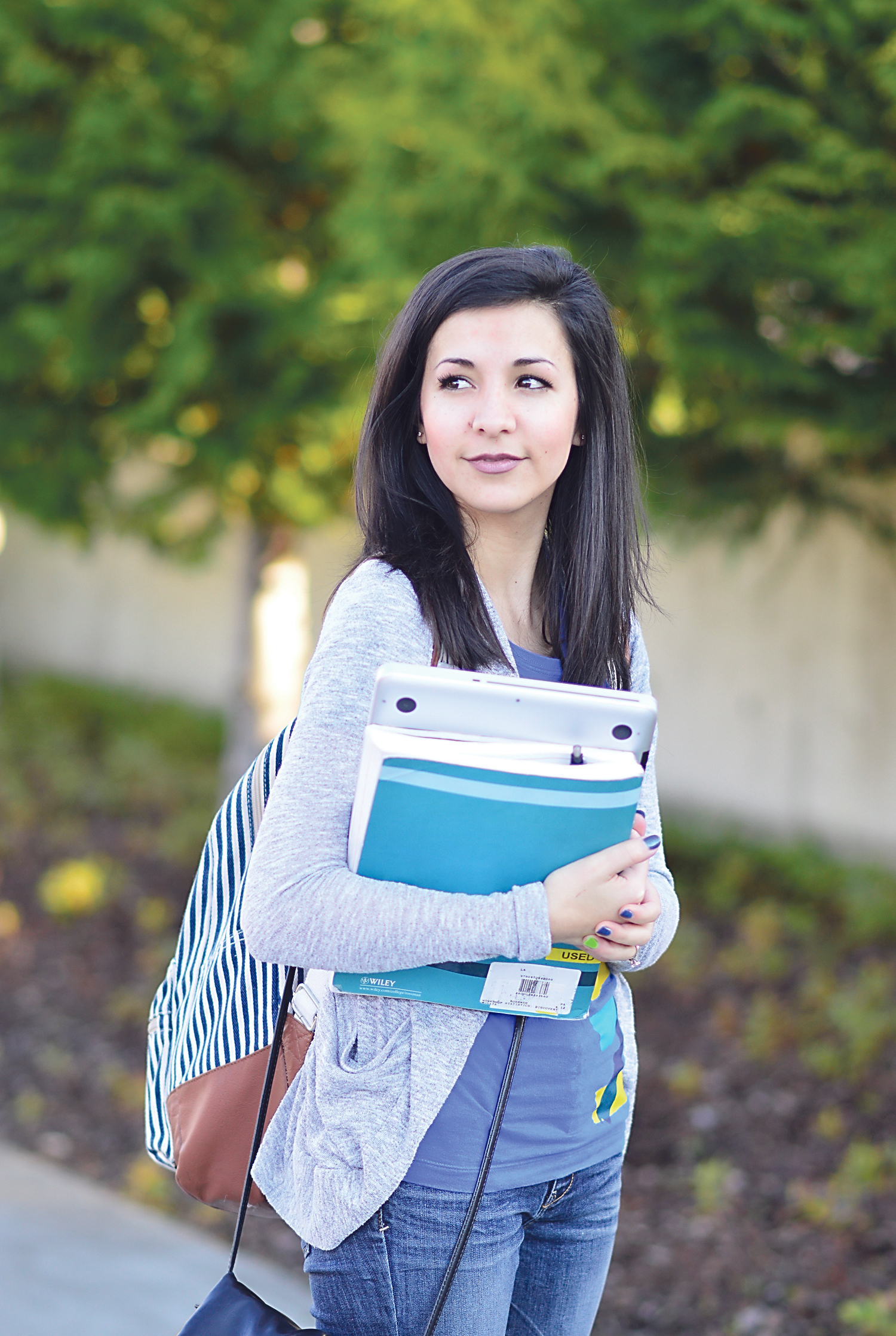 Air Force veteran Lauren Piper is among the GI Bill students at Peninsula College.  — Photo by Diane Urbani de la Paz/Peninsula Daily News ()