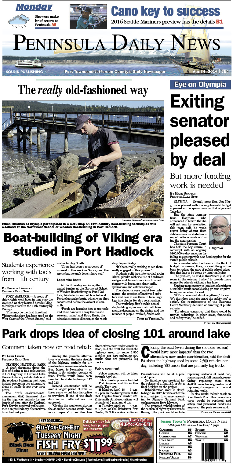 Today's front page tailored for the PDN's readers in Jefferson County. There's more inside that isn't online! ()