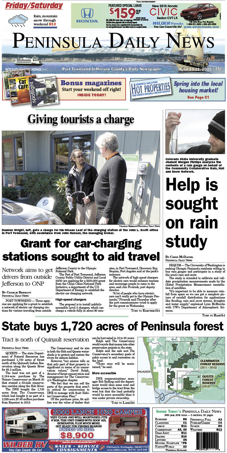 Today's front page tailored for the PDN's Jefferson County edition. There's more inside that isn't online! ()