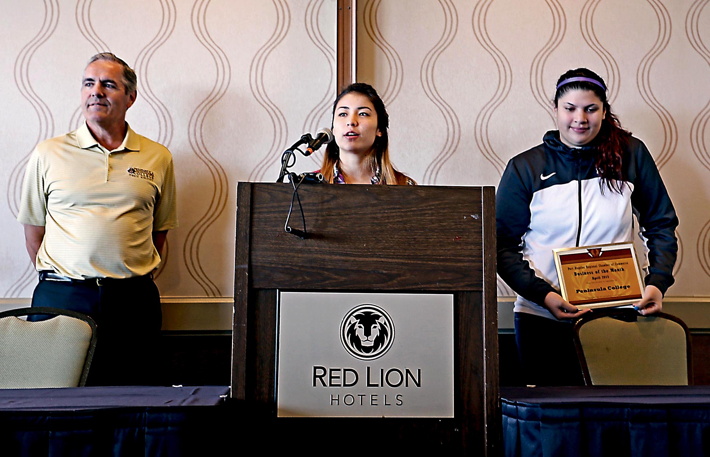 Peninsula College basketball player Miranda Schmillen