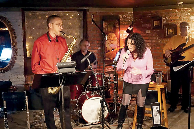 Singer Robin Bessier and her band Solatti — with saxophonist Kurt Festinger