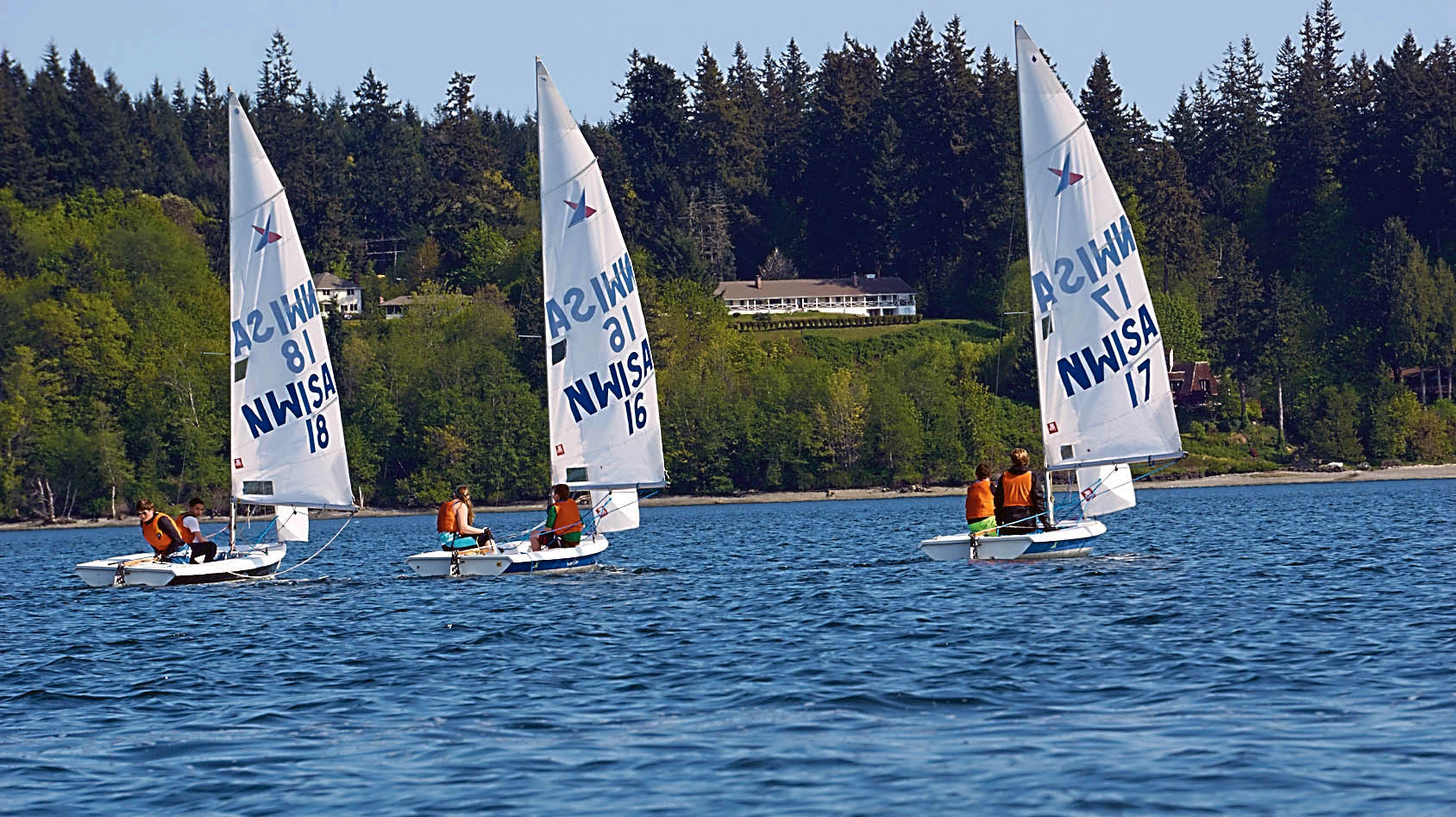 Port Angeles sailing team members