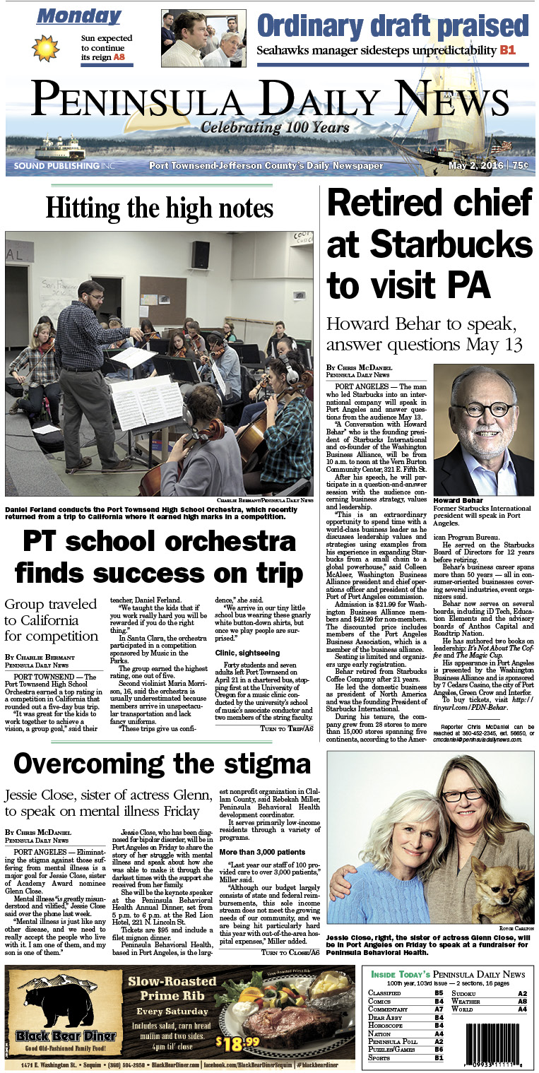 Today's front page tailored for the PDN's readers in Jefferson County. There's more inside that isn't online! ()