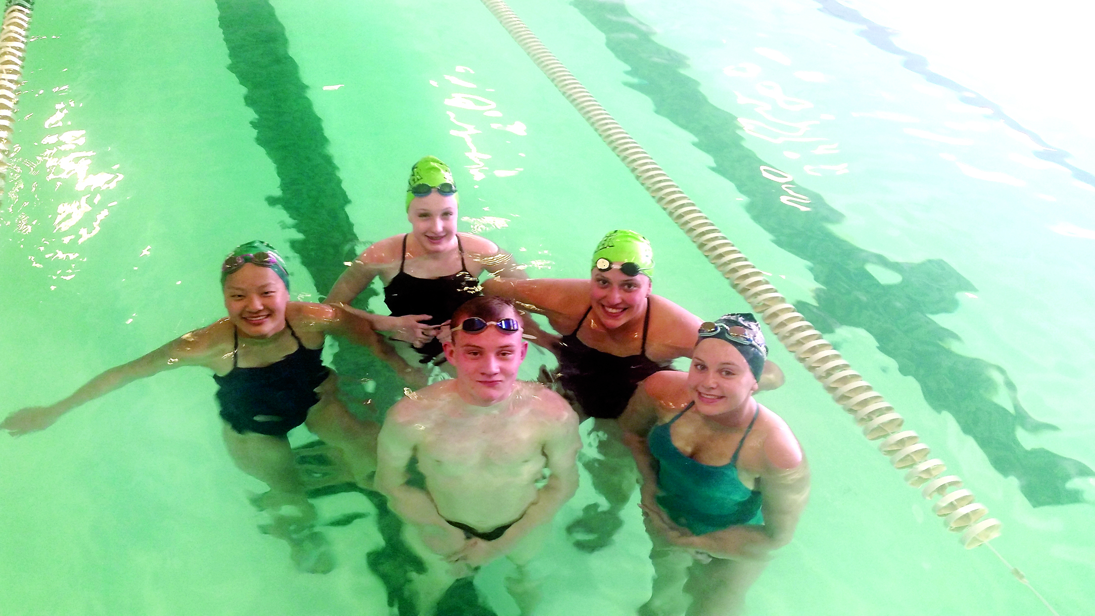 Port Angeles Swim Club members recently set new club records at a competition at the King County Aquatic Center in Federal Way. Record setters are