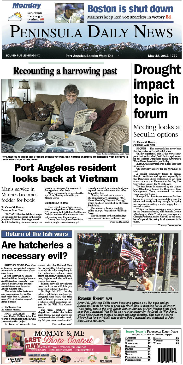Today's front page tailored for the PDN's Clallam County readers. There's more inside that isn't online! ()