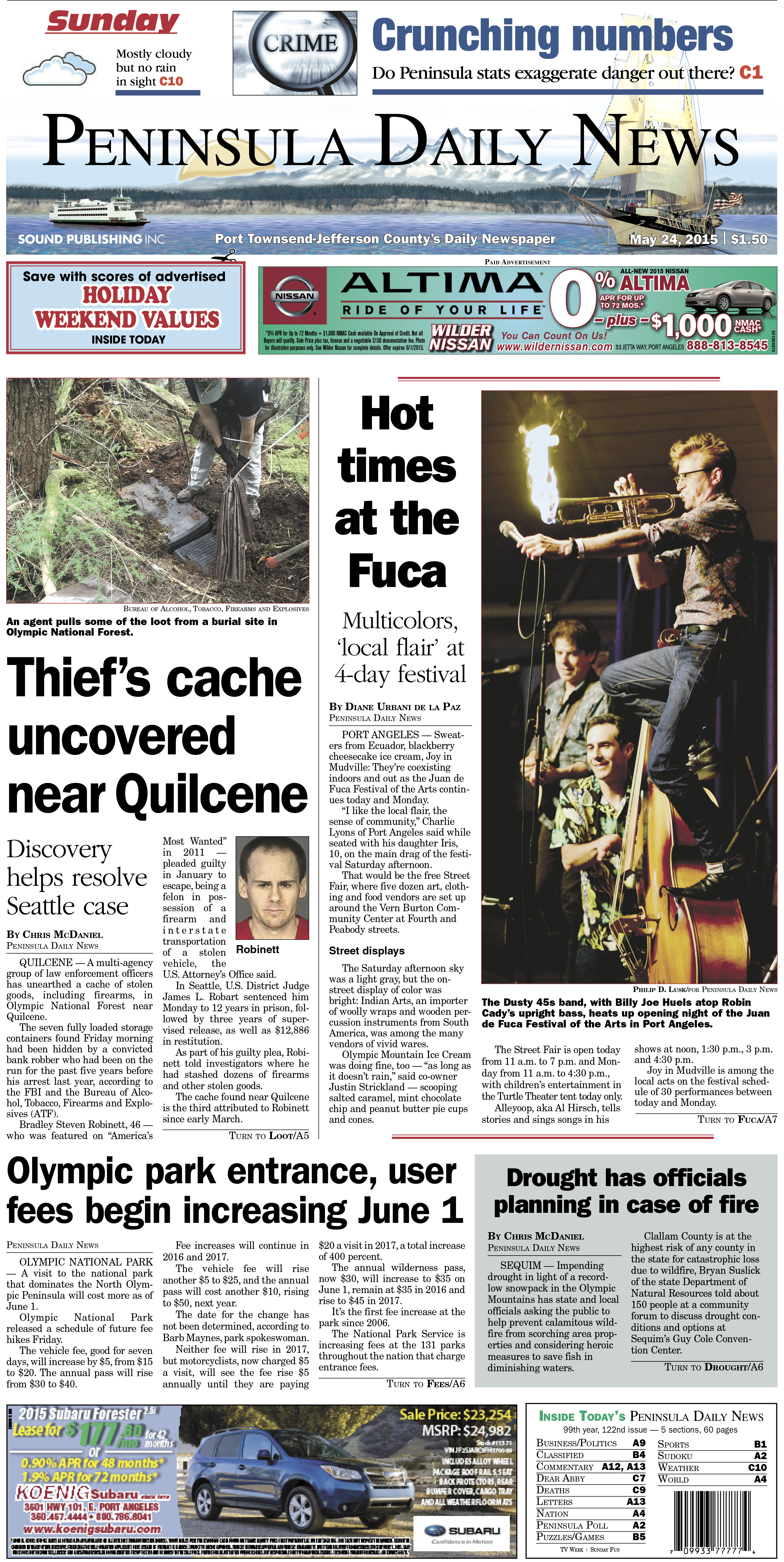 Today's front page tailored for the PDN's Jefferson County readers. There's more inside that isn't online! ()