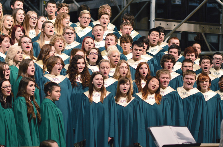 The Port Angeles High School choirs