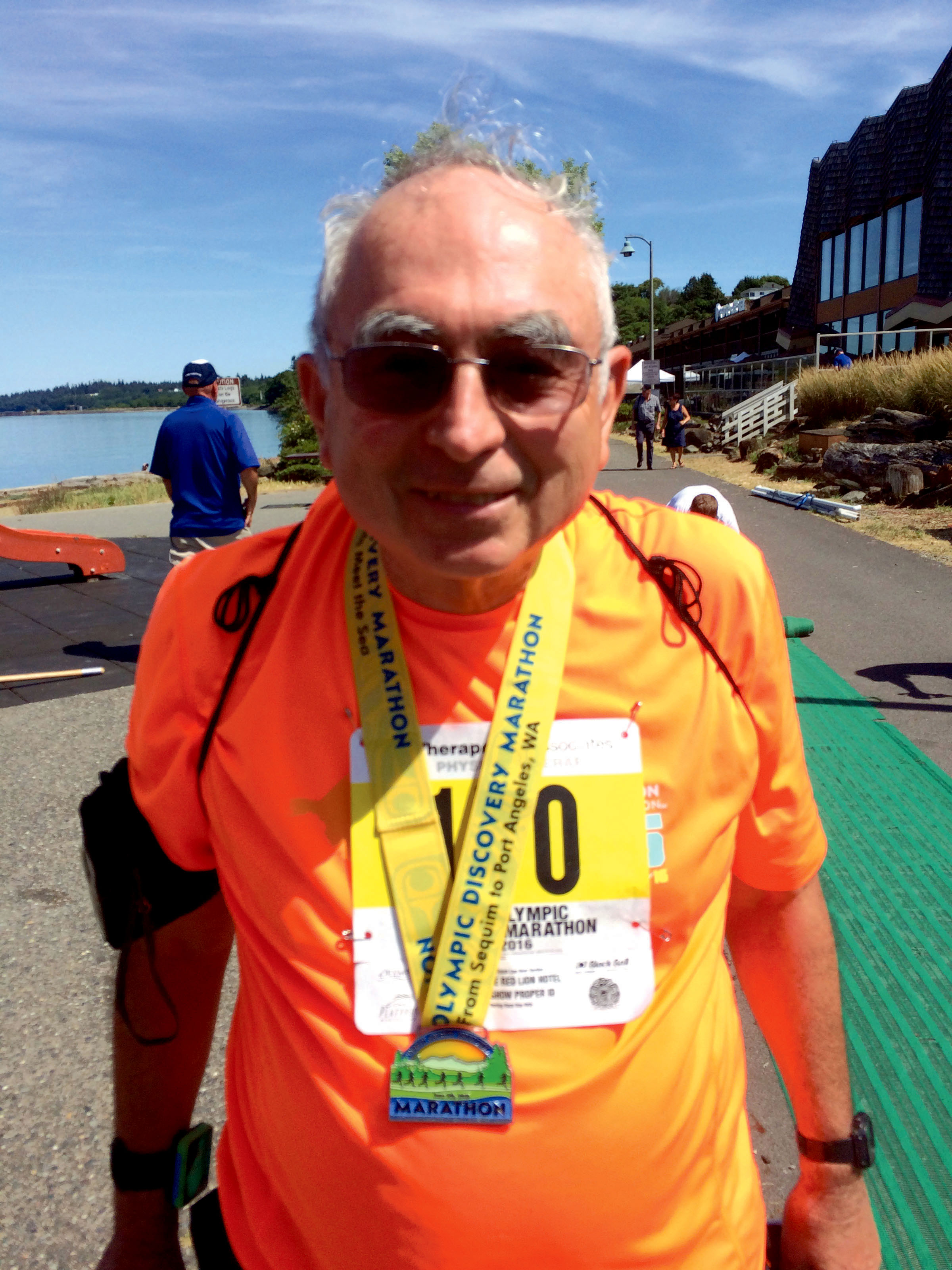 Gerard Lopez finished the marathon in 7 hours