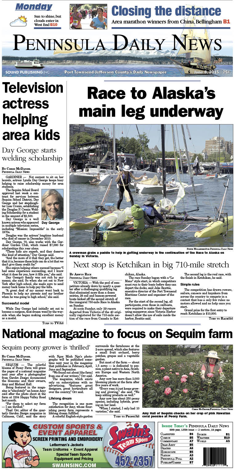 Today's front page tailored for the PDN's Jefferson County readers. There's more inside that isn't online! ()