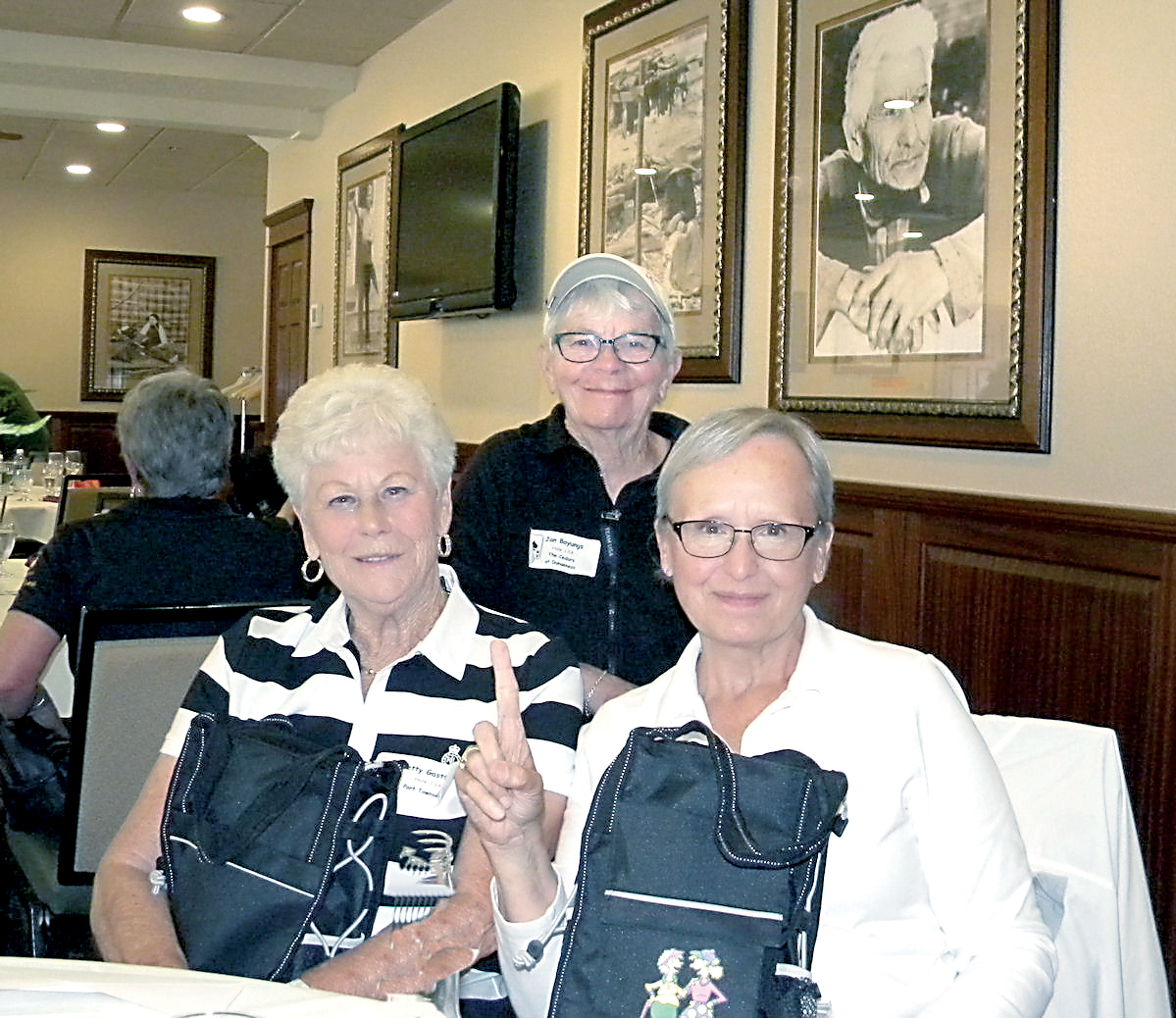 The winning team from the Cedars at Dungeness Lady Niners' Joker's Wild Nine Hole Invitational