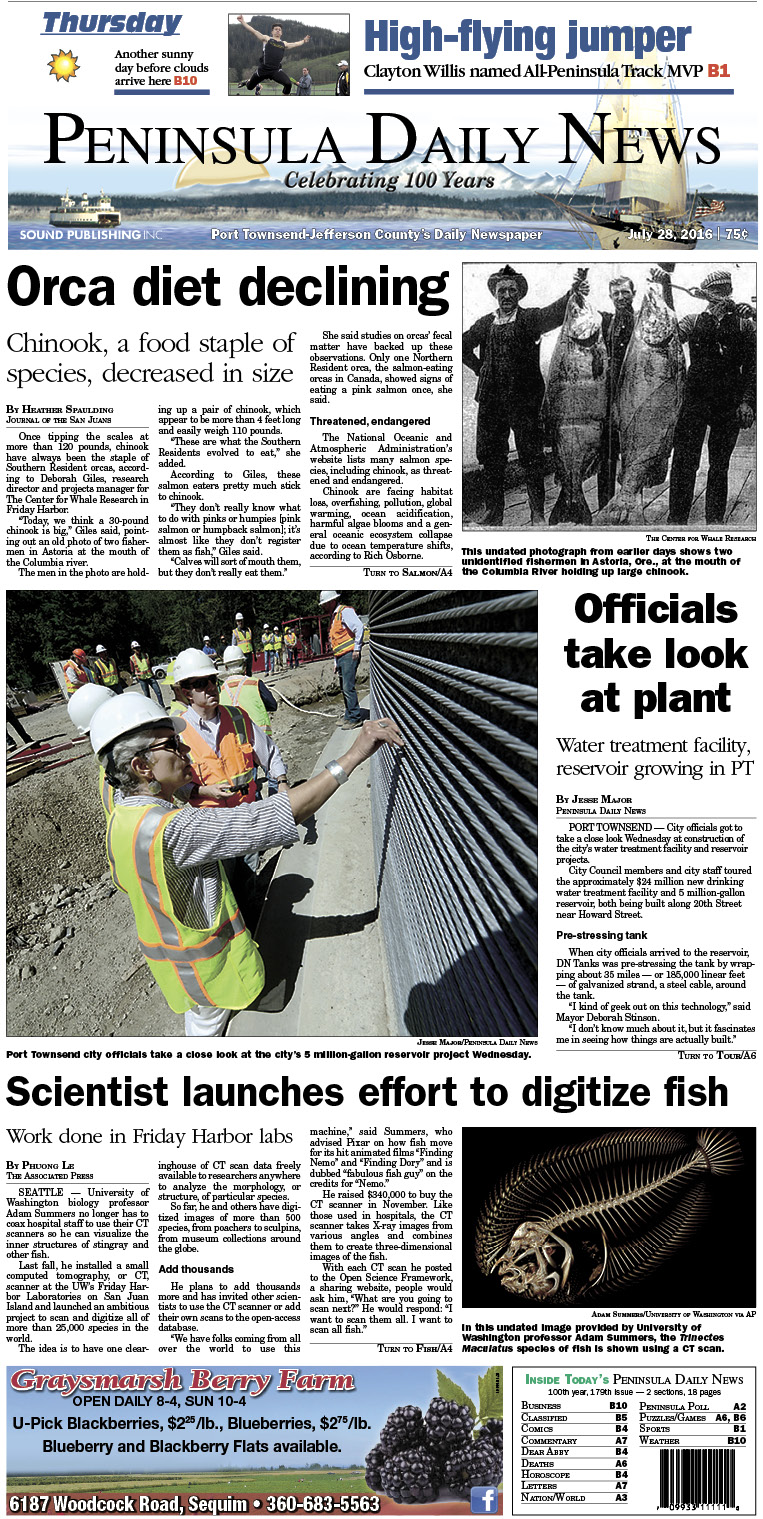 Today's front page tailored for the PDN's readers in Jefferson County. There's more inside that isn't online! ()