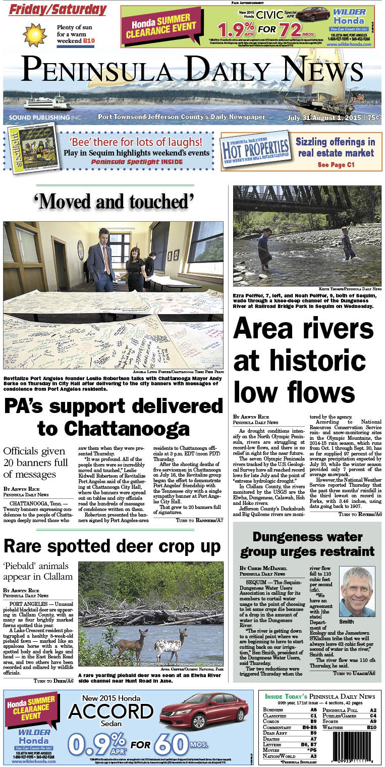 Today's front page tailored for the PDN's readers in Jefferson County. There's more inside that isn't online!