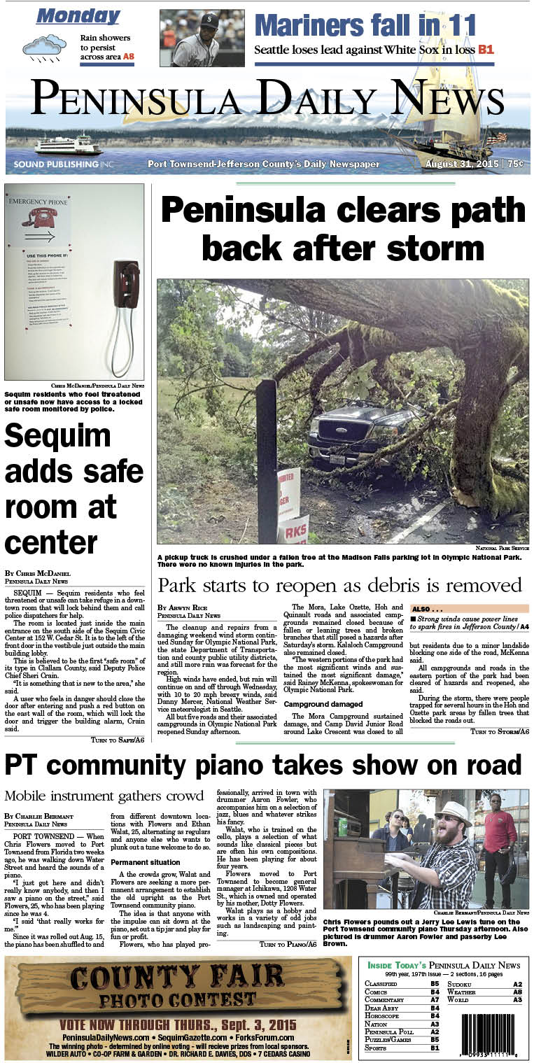 Today's front page tailored for the PDN's readers in Jefferson County. There's more inside that isn't online!