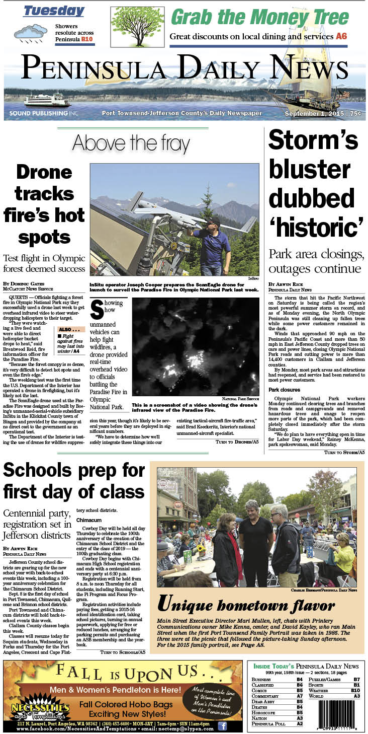 Today's front page tailored for the PDN's readers in Jefferson County. There's more inside that isn't online!