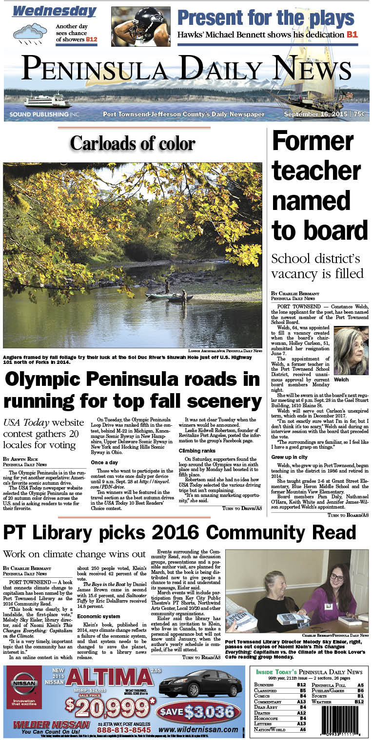 Today's front page tailored for the PDN's readers in Jefferson County. There's more inside that isn't online!