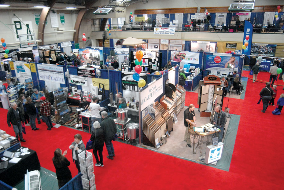 The KONP Home and Lifestyle Show will take over both gymnasiums at Port Angeles High School this weekend. (Keith Thorpe/Peninsula Daily News)