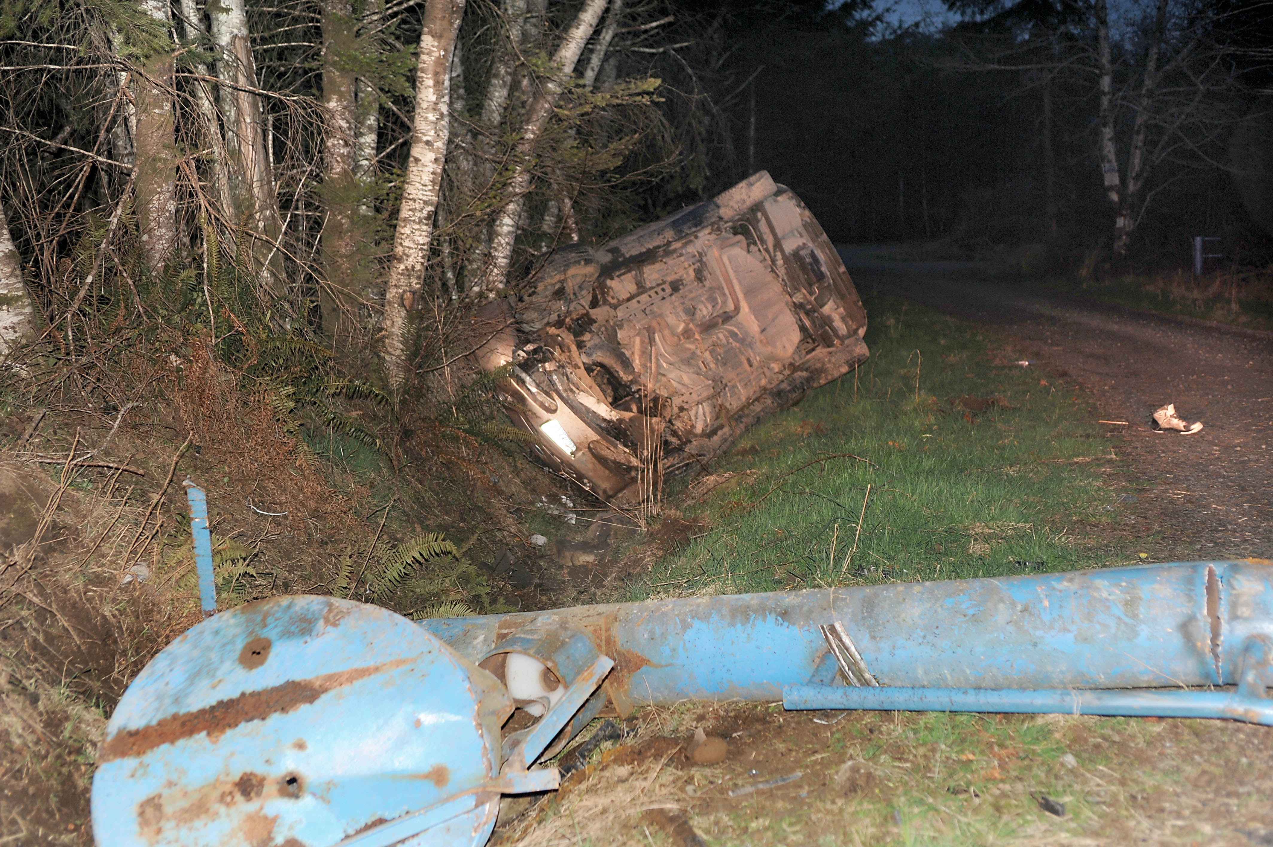 Police say the driver of this car