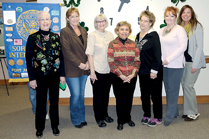 From left are Jet Set President Judi Hoffman alongside Women of Distinction awardees Betsy Matthews