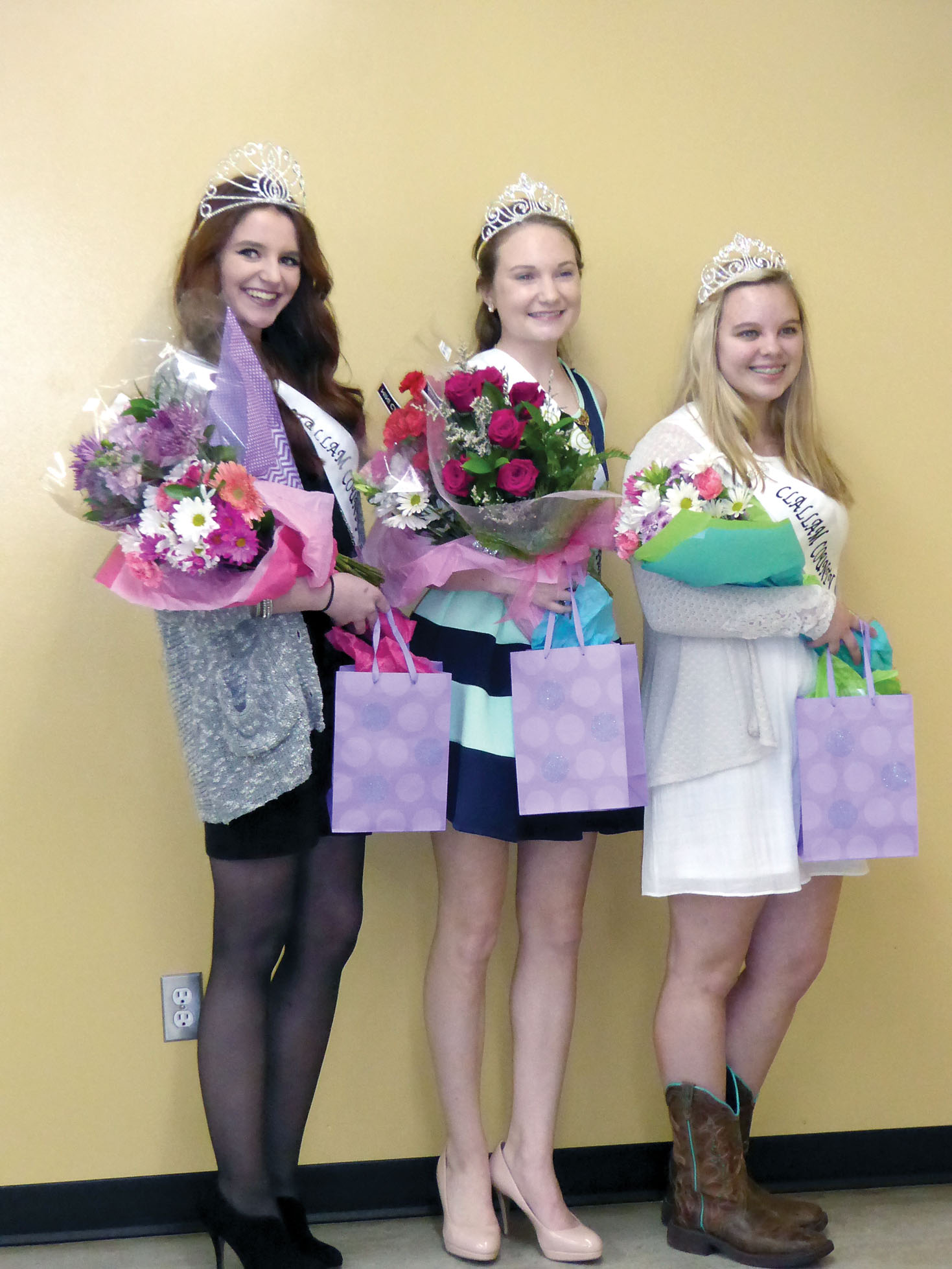 The 2016 Clallam County Fair Royalty Court is