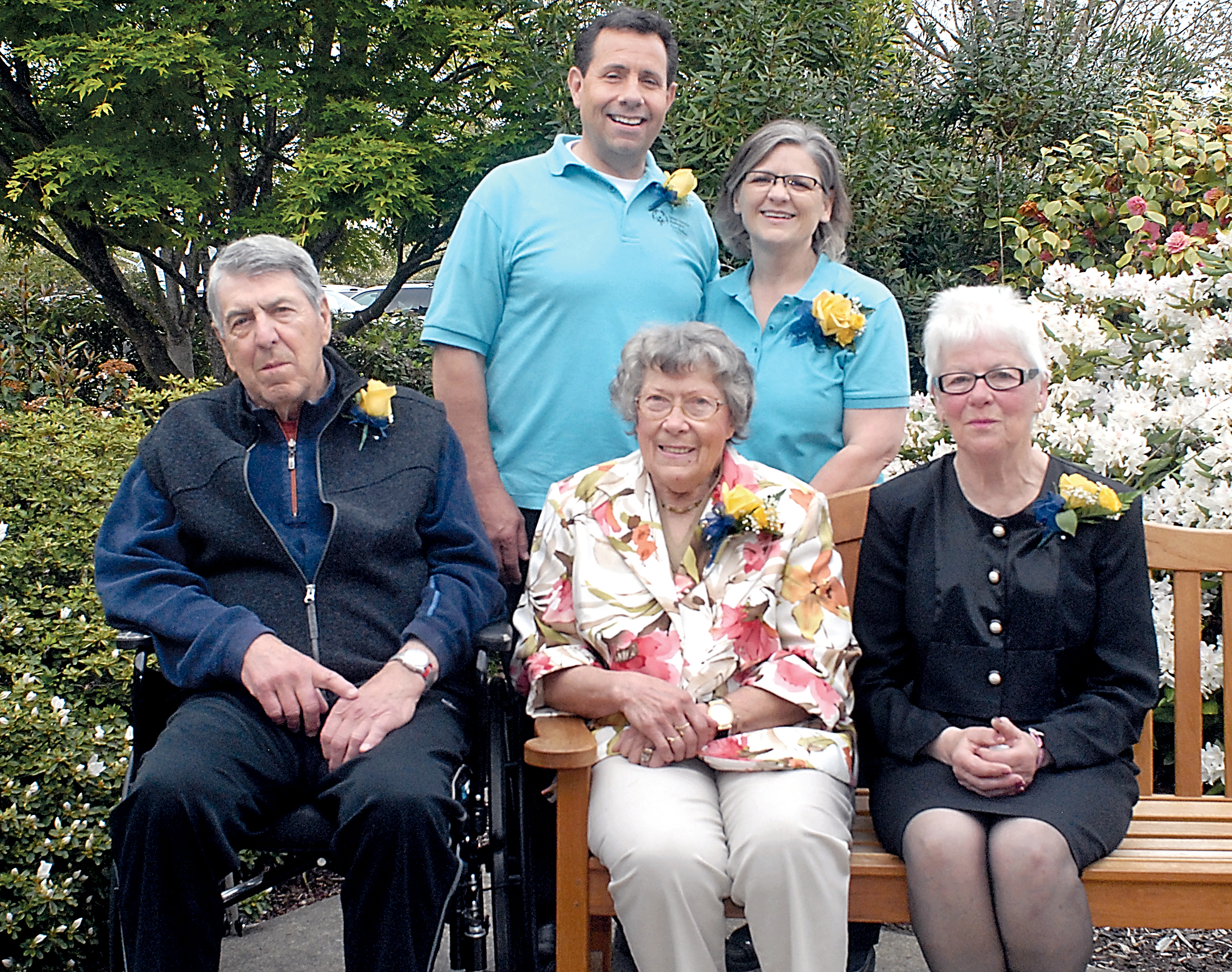 Recipients of the 2015 Clallam Community Service Award gather at Holy Trinity Lutheran Church in Port Angeles before receiving their honors. They are