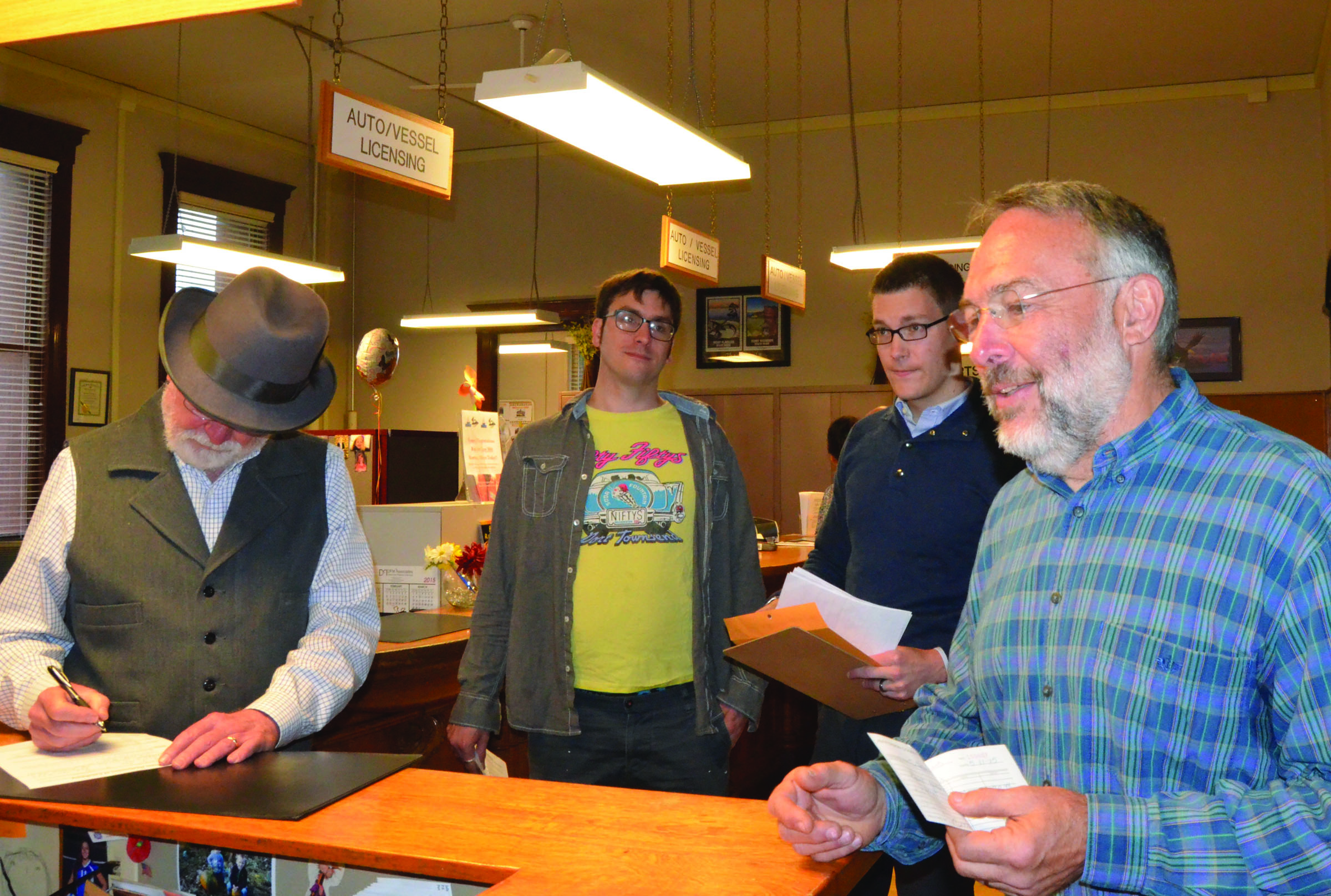 Candidates arriving early Monday to declare their intentions to run for office are