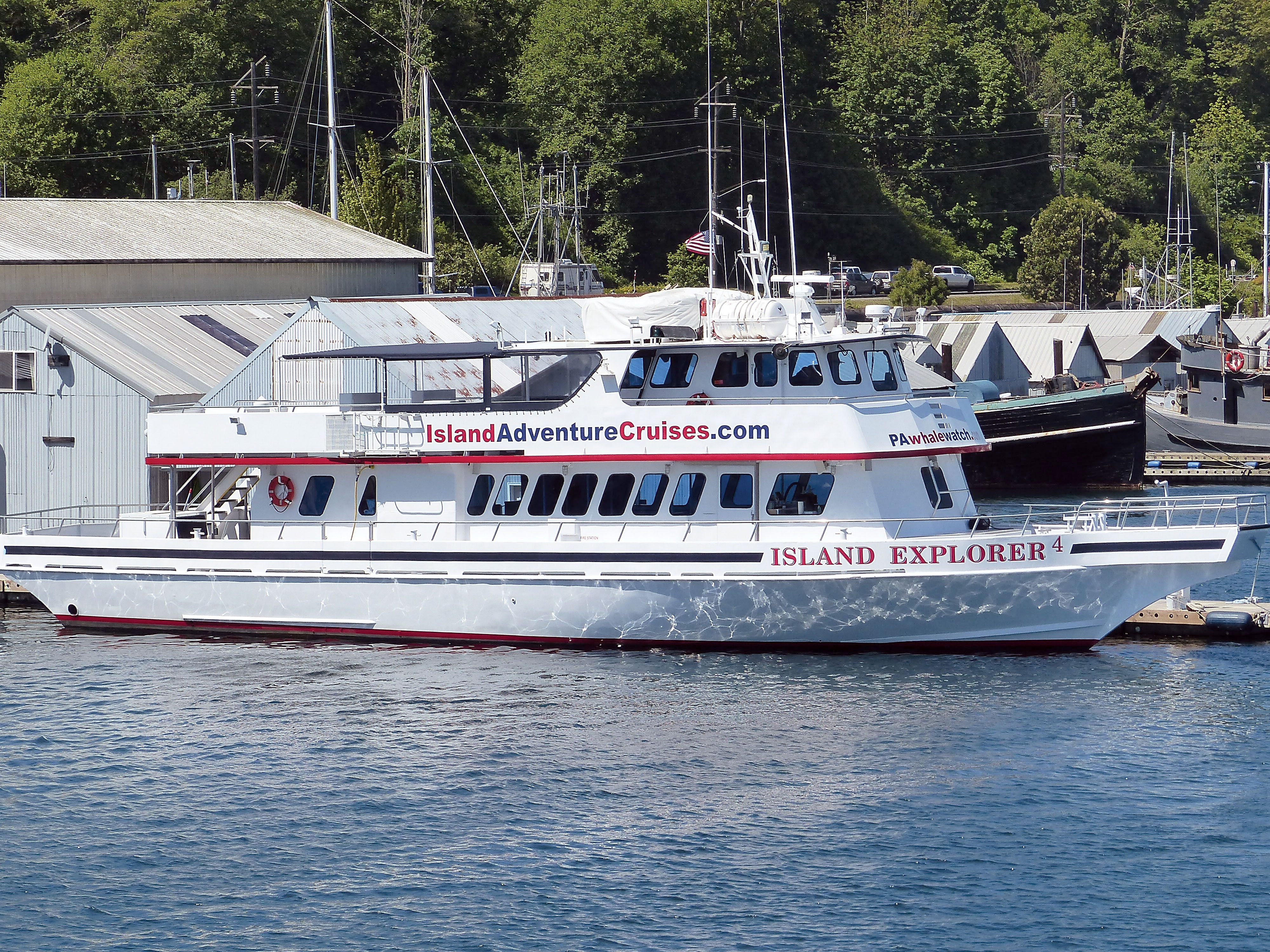 The whale-watching boat Island Explorer 4 in the Port Angeles Boat Haven. — David G. Sellars/for Peninsula Daily News ()