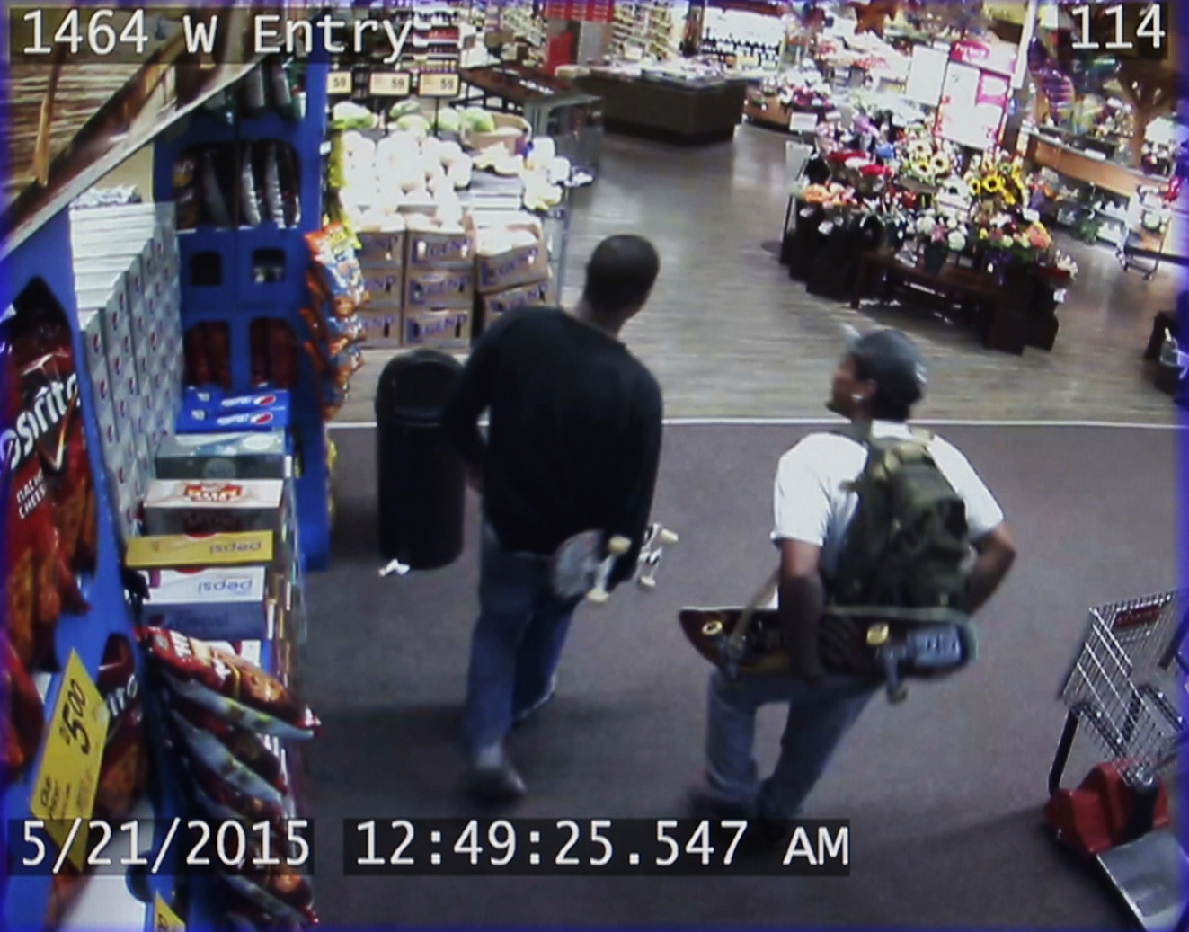 In this image made from security camera video and released by the Thurston County Sheriff's Office