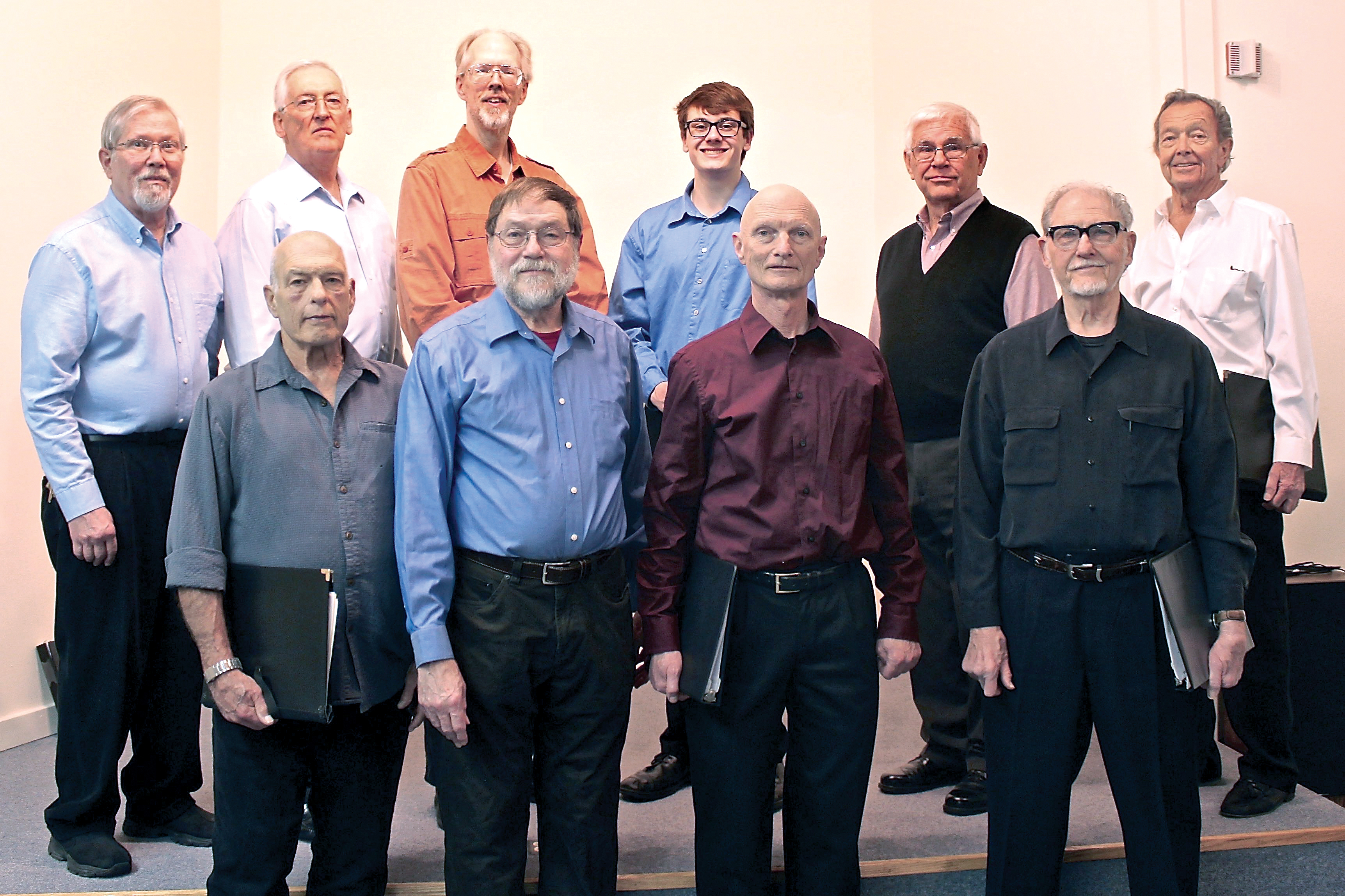 Trinity United Methodist Church in Port Townsend tonight will host Singers in the Rain for its Candlelight Concert. In front row from left are Roger Davis