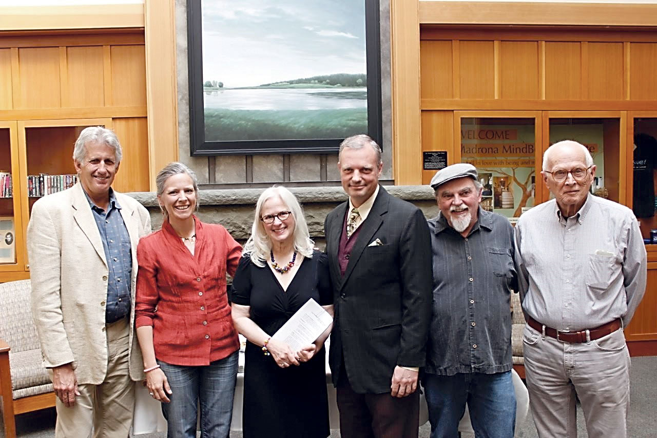 At the signing of the ArtX lease at Fort Worden State Park are