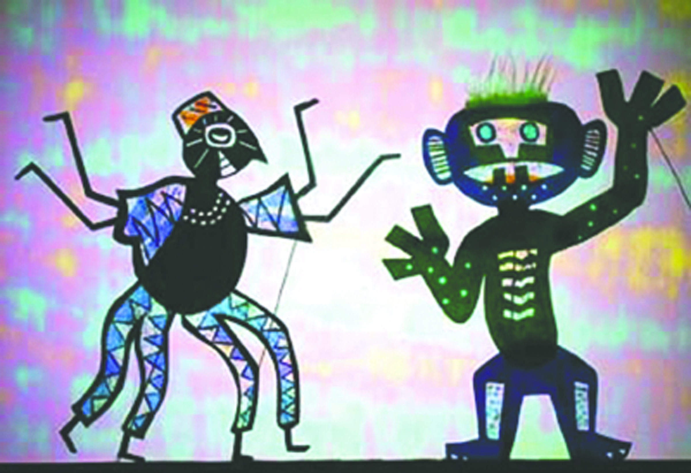 Shadow puppets will act out “Anansi
