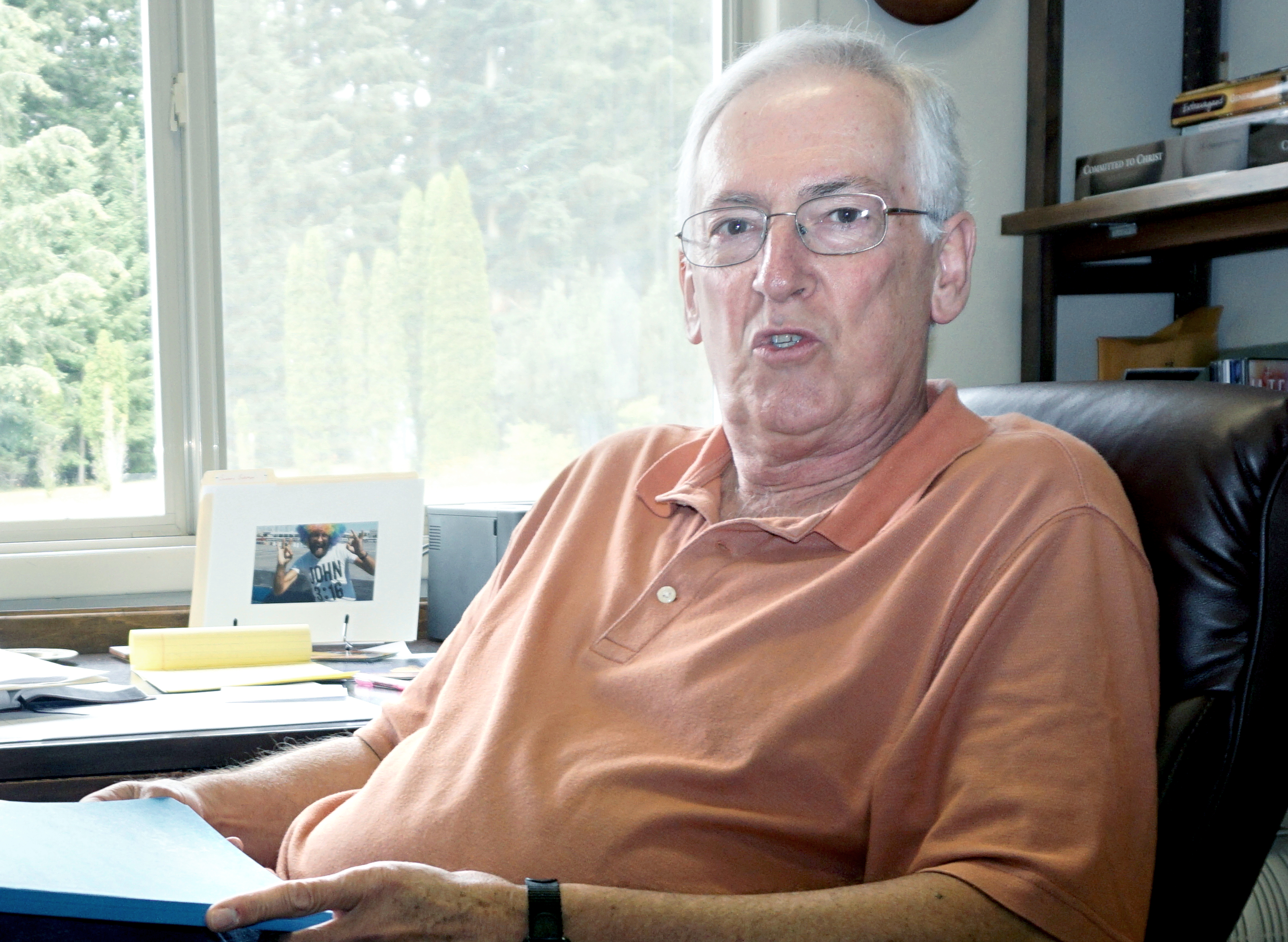 Former Jefferson County Prosecuting Attorney Scott Rosekrans has found a new vocation as pastor of the Community United Methodist Church in Port Hadlock. — Charlie Bermant/Peninsula Daily News ()