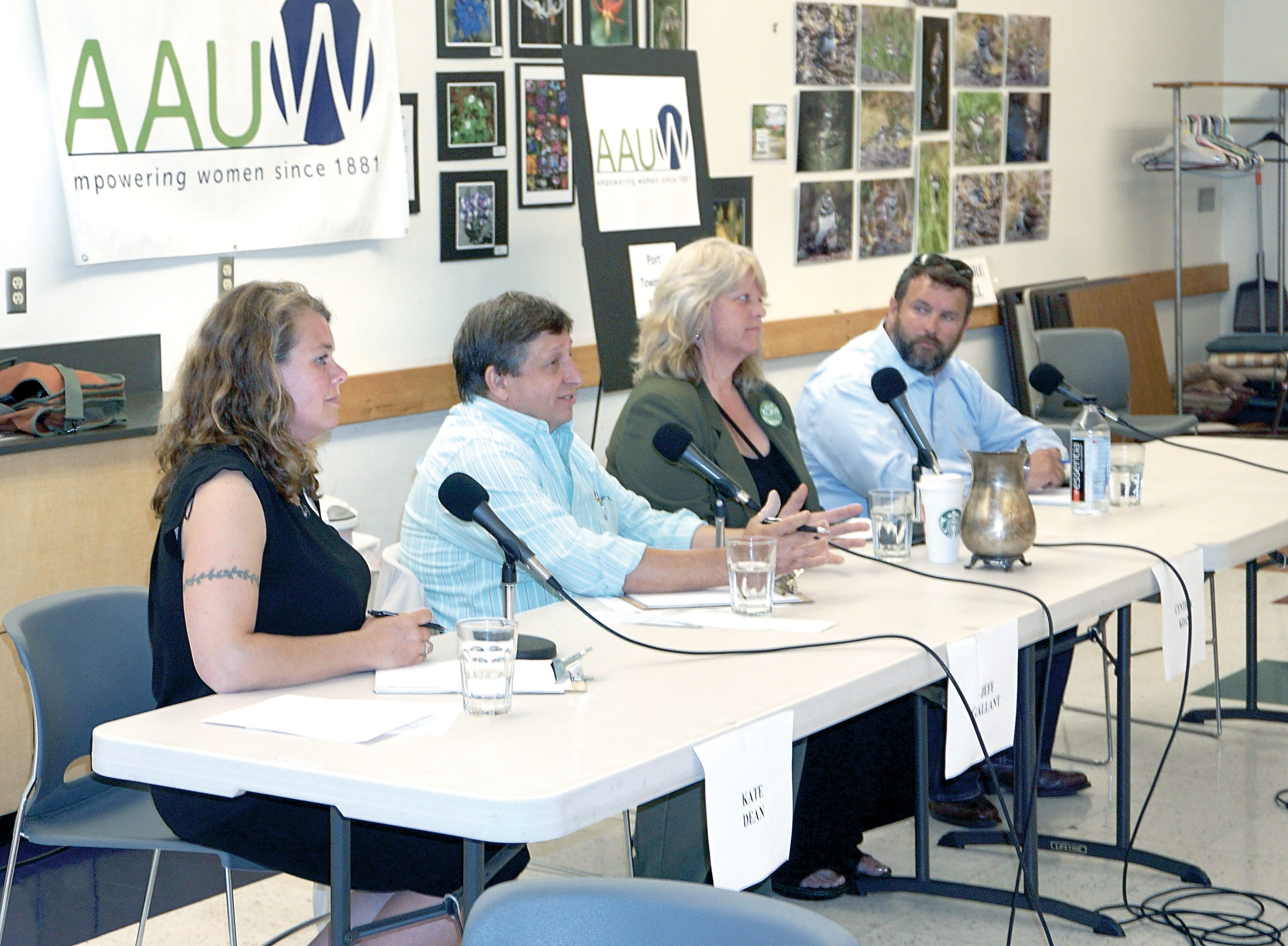 Candidates for the Jefferson County commissioner District 1 seat appearing at a Wednesday campaign forum were