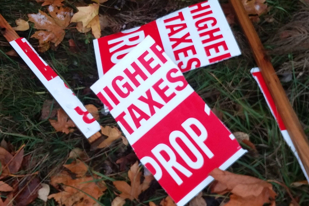 Man arrested after political signs destroyed near Port Hadlock