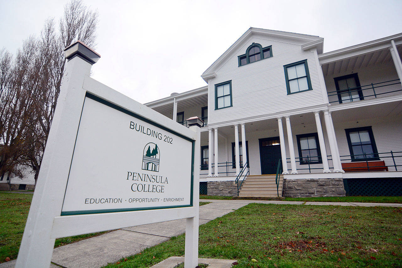 Peninsula College’s Building 202 at Fort Worden received an honorable mention award at the American Institute of Architects Washington Council Civic Design Awards ceremony last month. (Jesse Major/Peninsula Daily News)