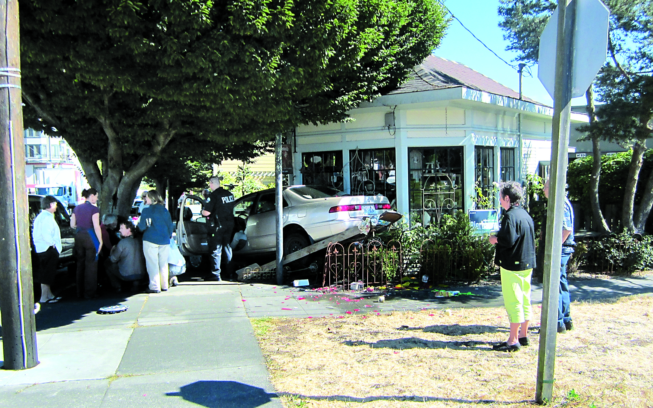 A 6-year-old boy suffered minor injuries after he was hit by a car that backed into landscaping on Lawrence Street today. Port Townsend Police Department
