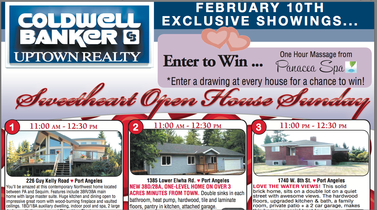 It's open house Sunday — great time to find a new home!