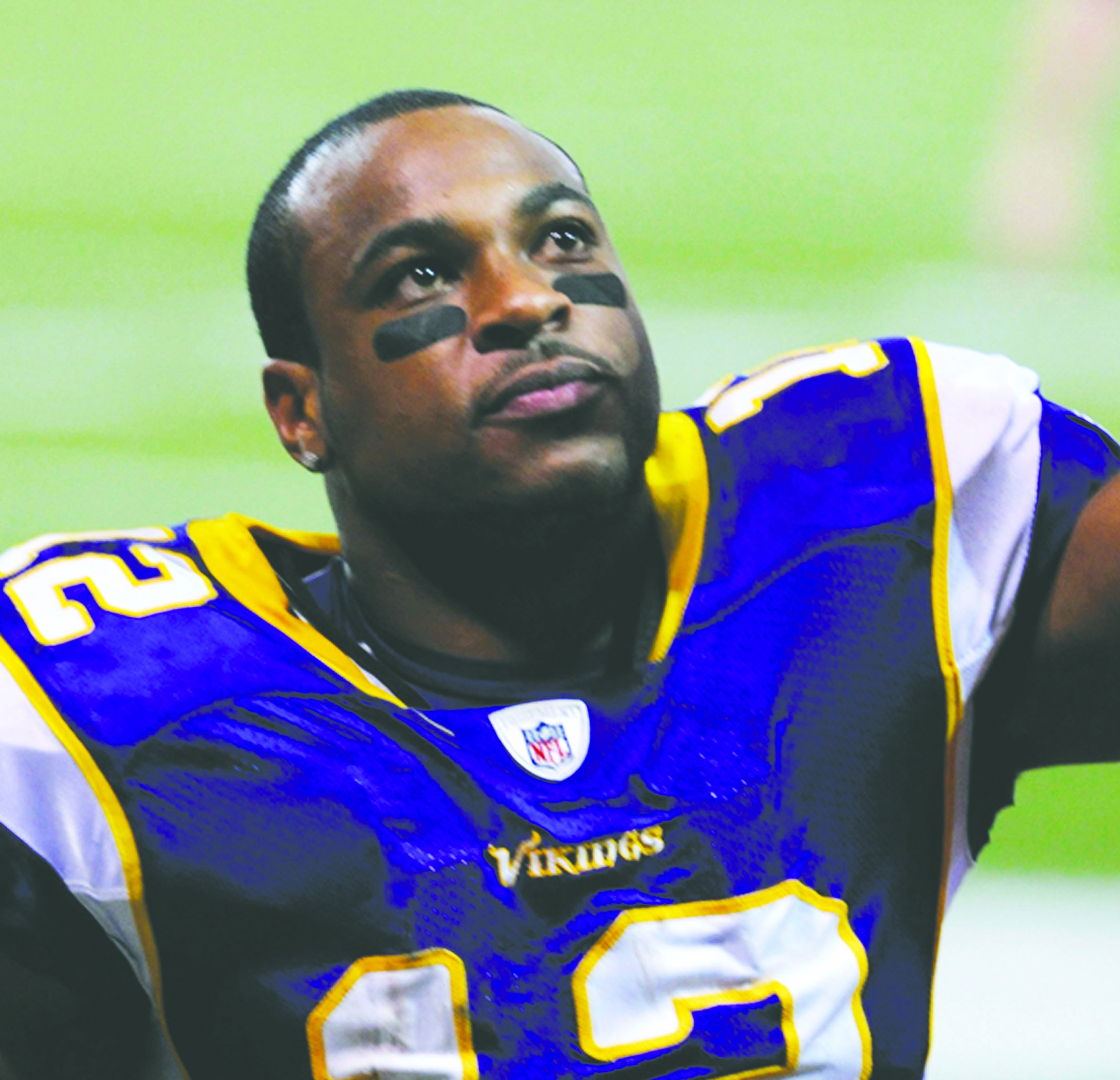 Percy Harvin following Minnesota's defeat of the Seattle Seahawks at then Qwest Field in 2009. The Associated Press
