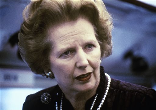Margaret Thatcher The Associated Press