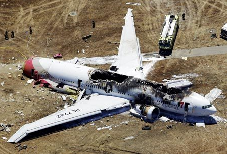 The crash of an Asiana Airlines jetliner forced passengers to jump down the emergency inflatable slides to safety. The Associated Press