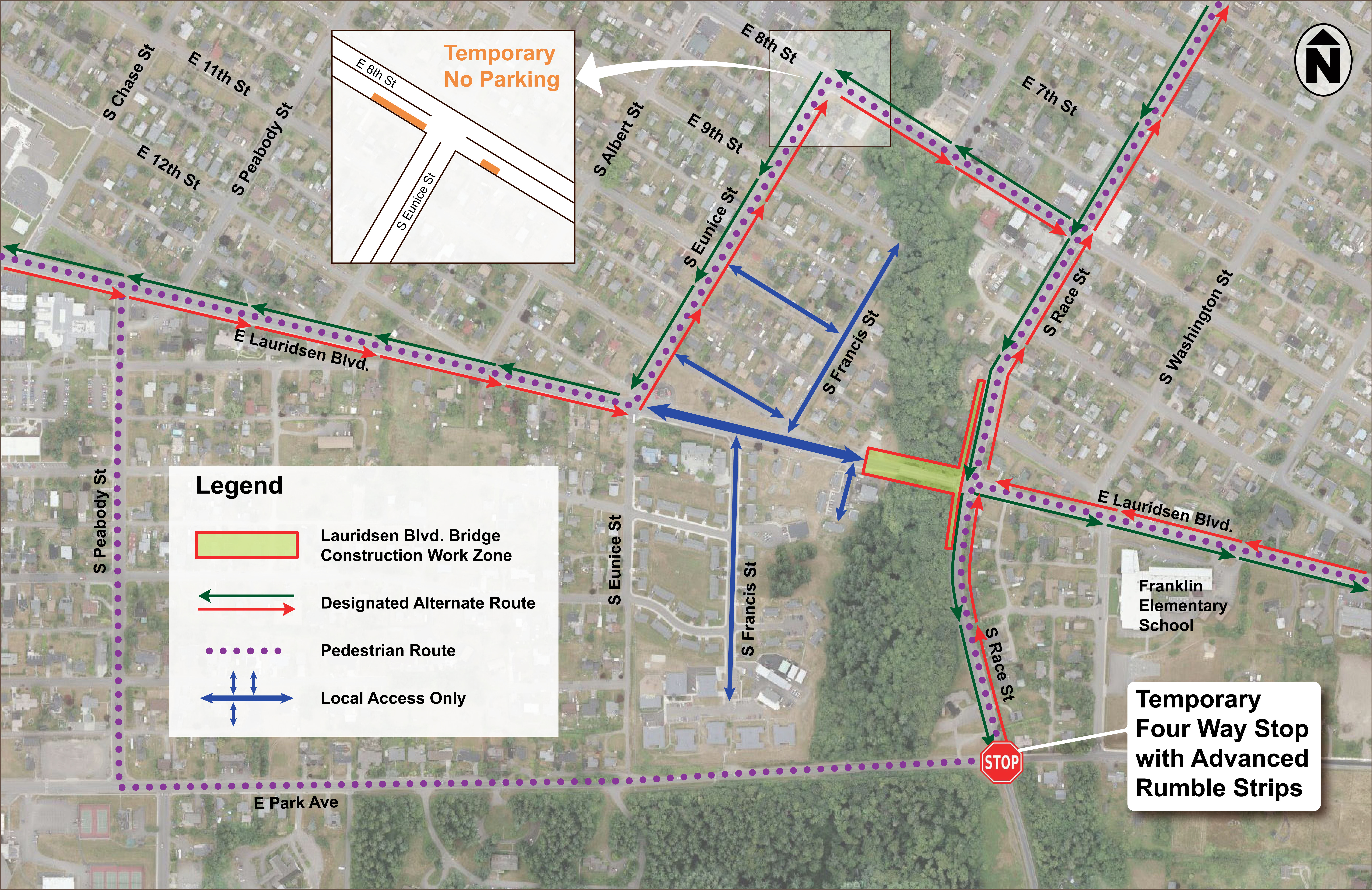 Click on map to enlarge. City of Port Angeles