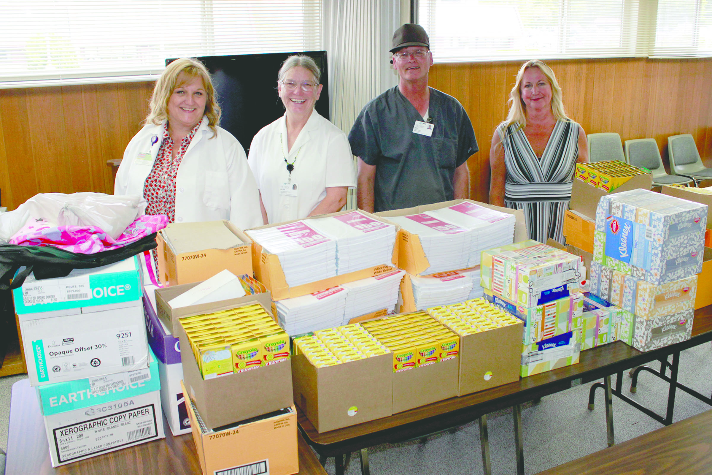 Olympic Medical Center employees recently collected about $1
