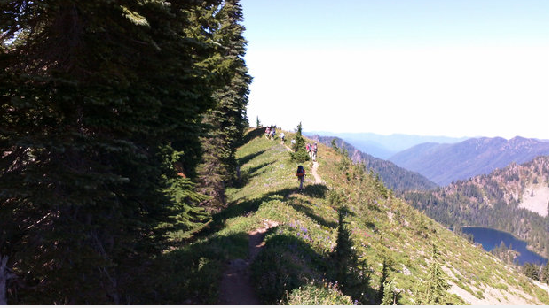 On the High Divide/Seven Lakes Basin ridgeline trail in Olympic National Park. Peninsula Daily News file photo