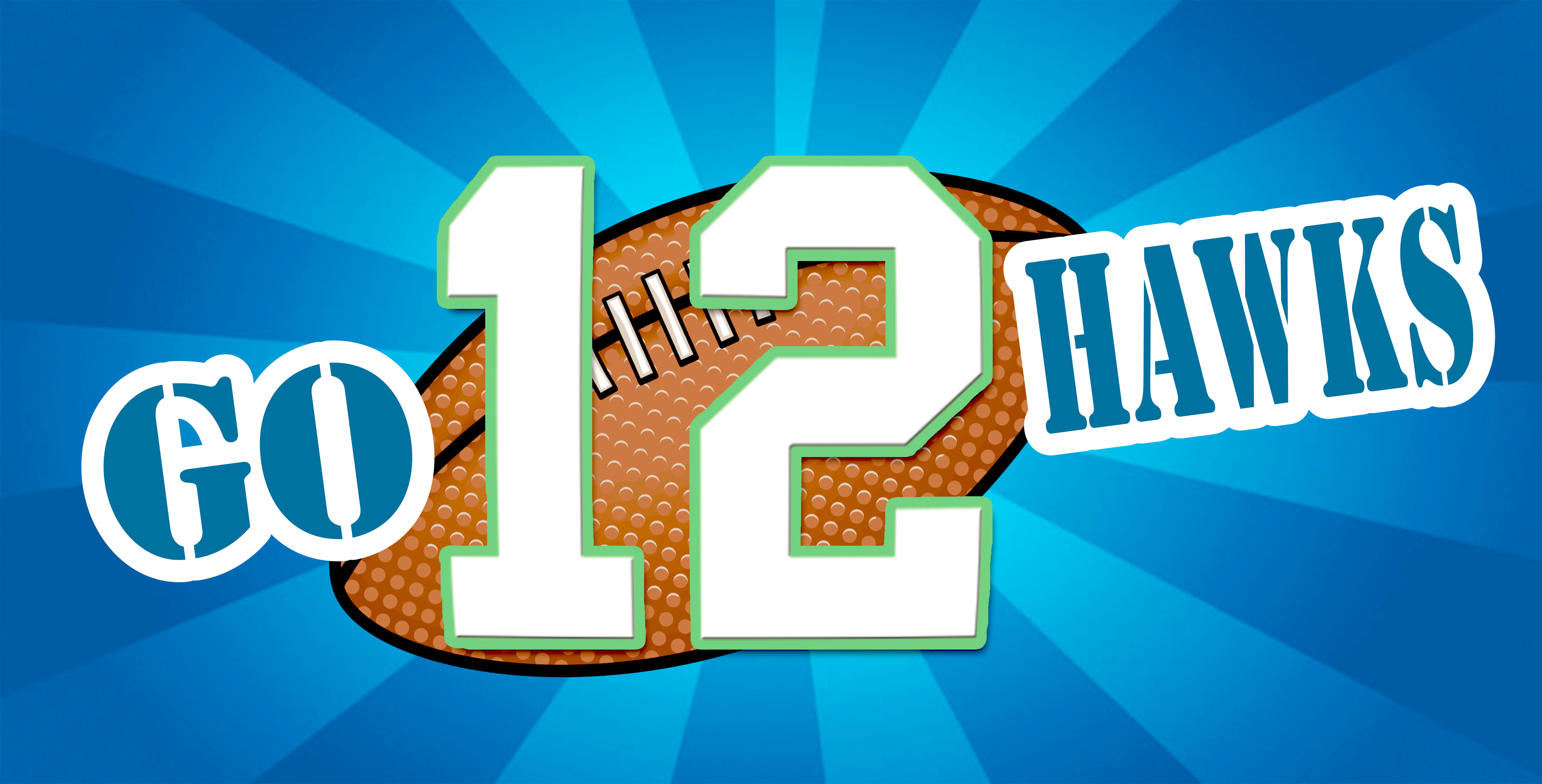 SHOW YOUR 'TWELVE'! Seahawks window poster in today's print PDN