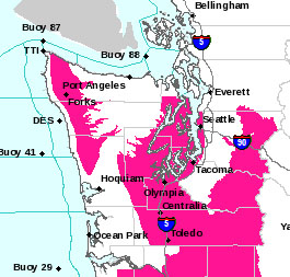 Red flag warnings are issued in magenta-colored areas