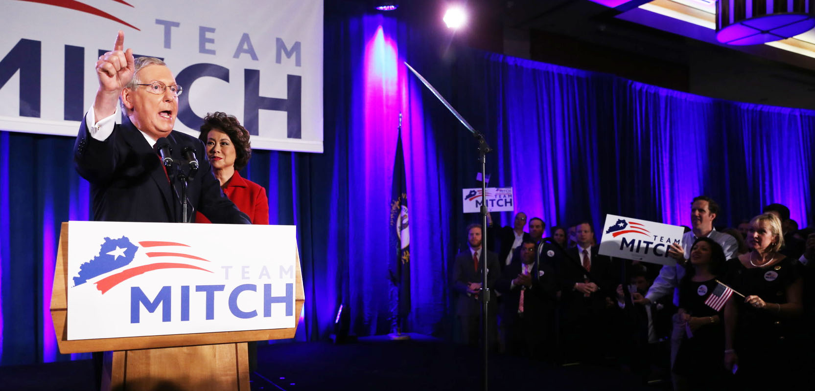 Sen. Mitch McConnell and his wife