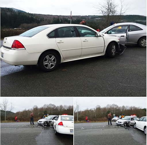 Photos of the crash scene by Joshua Dalrymple via Facebook.