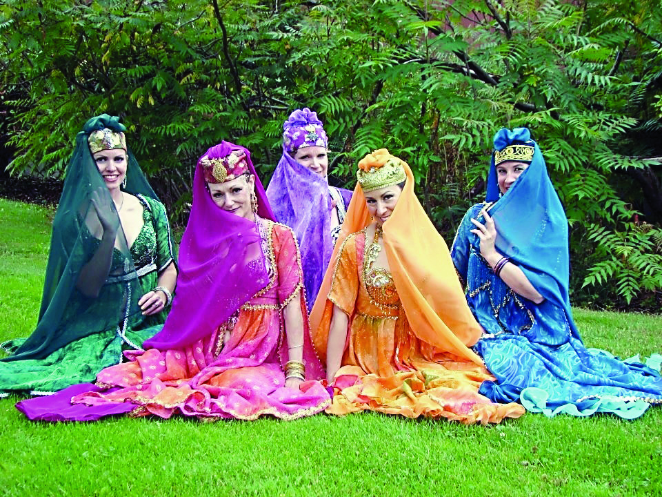 The Shula Azhar belly dancers — from left