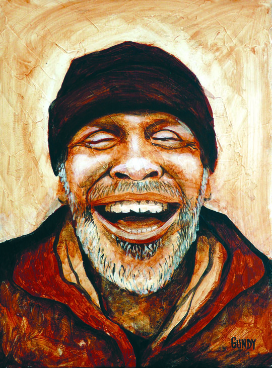 Derek Gundy's portrait of Addis Michael Jr. is among the paintings in “Change Agents.”