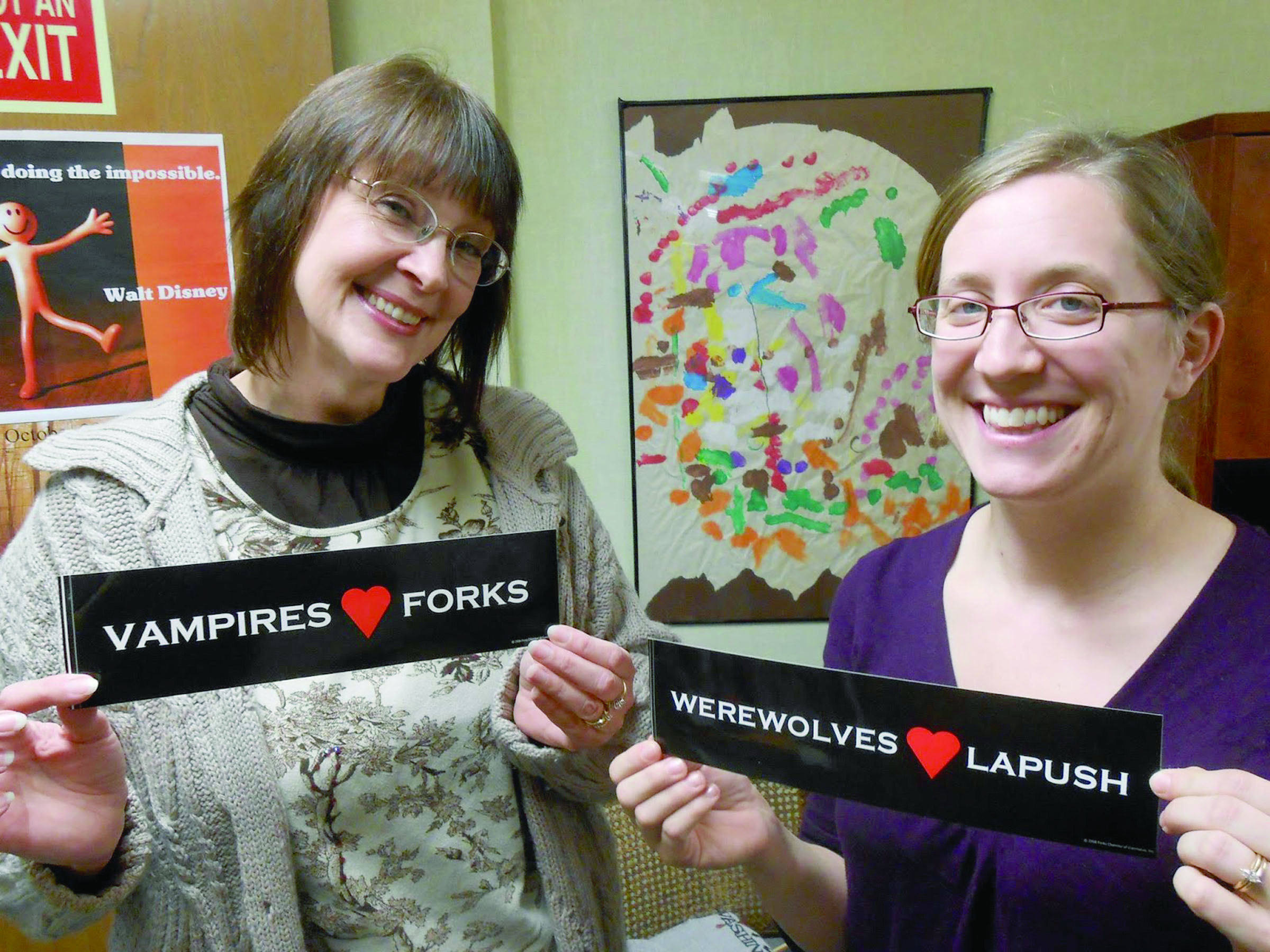 In this photo from Children's Librarian Melissa Hager's blog