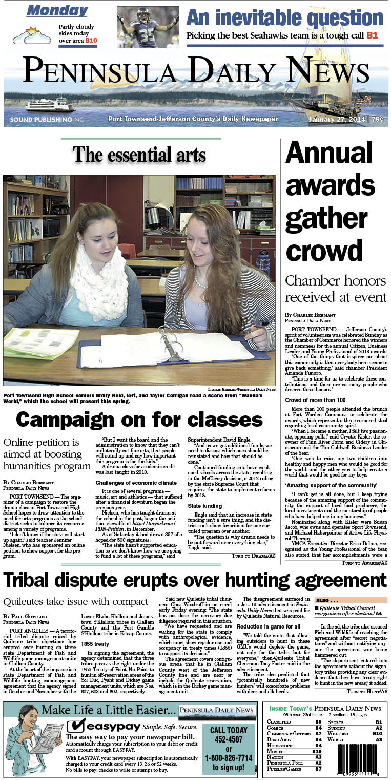 Today's front page for our Jefferson County readers.